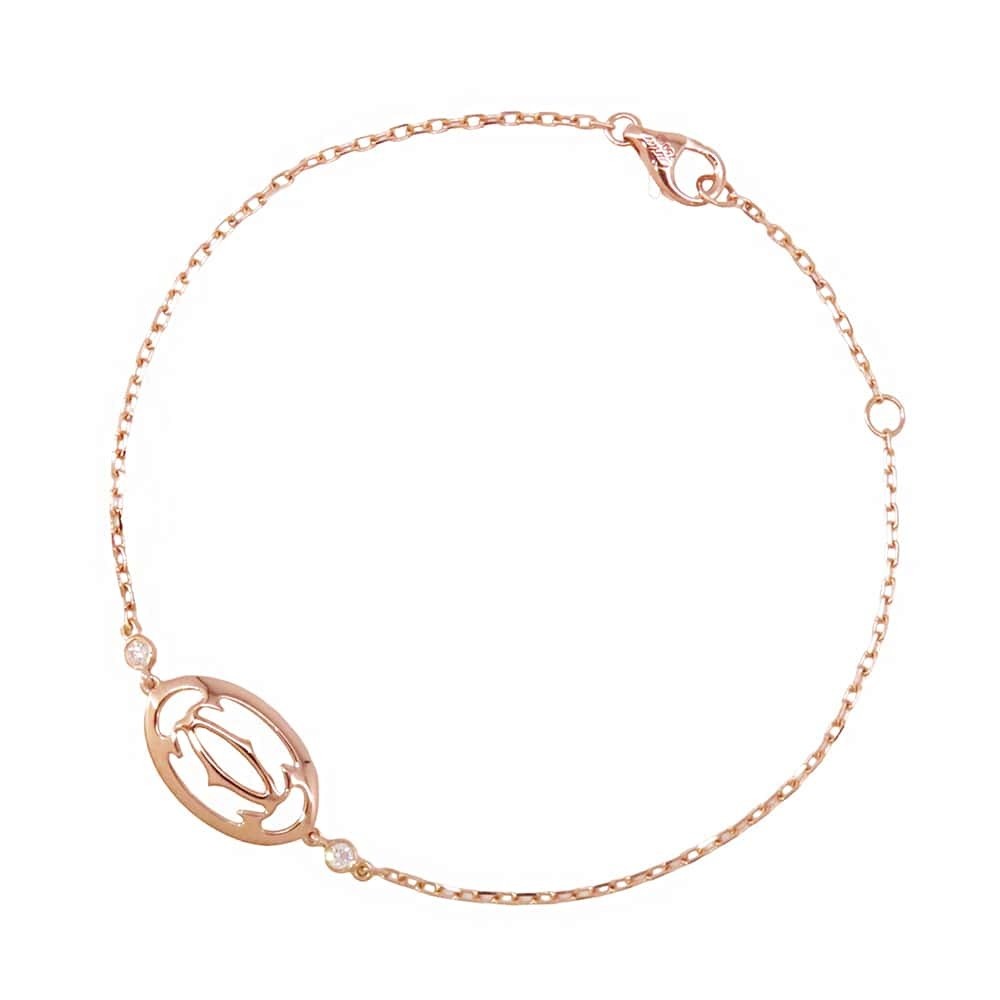 Cartier Bracelet Logo Bracelet Double C De Cartier Diamond Cartier